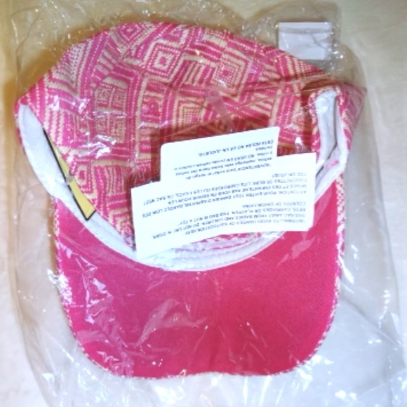 Magid Pattern Baseball Cap Cool Straw Fuchsia Breathable Hat From Nordstrom NWT - Picture 7 of 10